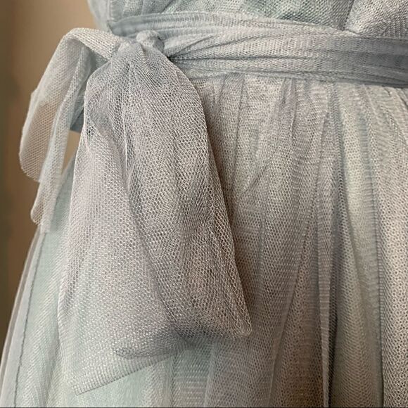 Jenny Yoo Collection Convertible Wren Gray Corsett tulle dress size 14 - Picture 6 of 15